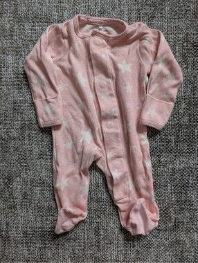 Magnetic Me Organic Cotton Footie in Pink (Newborn)